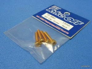 (Take Off TS-306G) M3x15 Alum Hex Socket Cap Screw 4pcs Gold Made in Japan - Picture 1 of 1