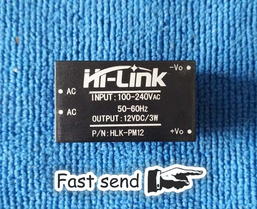 Módulo de fuente de alimentación HLK-PM12 AC-DC 220V a 12V 3W Buck Step Down Convertir Foto 1 de 1