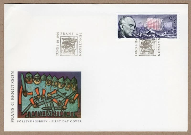 Sweden 1994 vikings boats ships FDC - Image 1 of 1