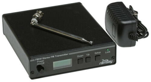 Ramsey FM30 Stereo Low Power FM Heim Fitnessstudio Audio HiFi Transmitter LCD LPFM Teil 15