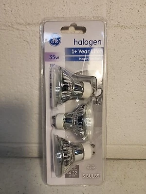 BULBS GE GU10 35 watt PC-64676 3 Pack Indoor Flood Light  - Image 1 of 2