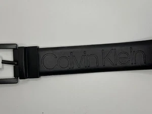 Belt Calvin Klein Men Jeans Pants S M L XL Black Buckle 11KA020001 MSRP $45 New - Picture 1 of 6