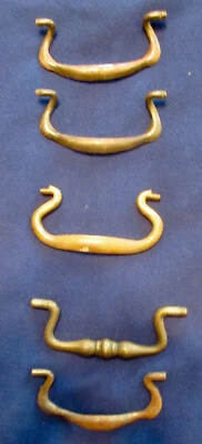 5~ 3 Iron 2 Brass Drawer Pull Handles some matching 4" 3.25" 3.5" to inserts#390 - Image 1 of 4