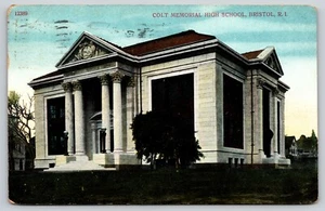 Postkarte Colt Memorial High School Bristol Rhode Island - Bild 1 von 2