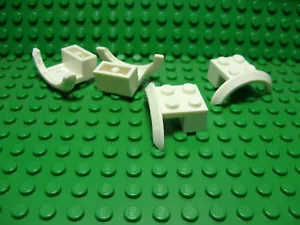 Lego NEW white 4 x 2 1/2 x 1 "mudgard" pieces Set of 4 - Picture 1 of 1