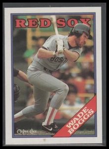 Wade Boggs 1988 O-Pee-Chee espalda en blanco prueba - Imagen 1 de 2