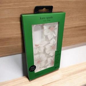 Kate Spade New York Phone Case For Samsung Galaxy S24+ Plus, White Flowers - New - Picture 1 of 4