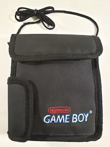 Nintendo Game Boy Official Nintendo Black Carrying Case Travel Bag Canvas - Picture 1 of 5