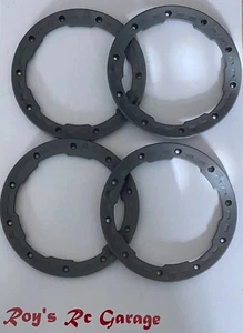 KM 4 Stk. Felgenringe / Beadlock außen grau HPI Baja, Losi 5ive-T u.a. NEU - Bild 1 von 1