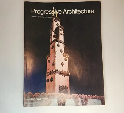 Progressive Architecture Magazine Sept 1974 Building Materials Sourcing Creating - Image 1 of 4