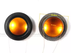 2pcs/lot Aftermarket 26.0mm titanium+silk tweeter diaphragm voice coil Kit - Picture 1 of 4
