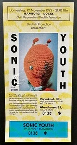 Biglietto concerto Sonic Youth 1992 Germania - Foto 1 di 1