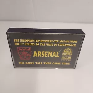ARSENAL Football Cassette Tape Radio Commentary 1993 1994 Capital Gold VINTAGE - Picture 1 of 7
