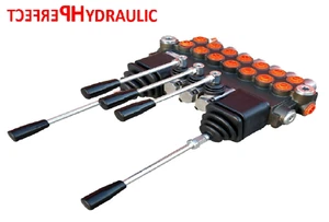 7 BANK Hydraulic Directional Control Valve 2x JOYSTICK 11gpm 40L 7x Double 7xDA - Picture 1 of 3