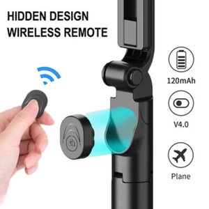 Support trépied téléphone pour smartphone 360 rotation vidéo en direct vlog selfie stick - Photo 1 sur 12