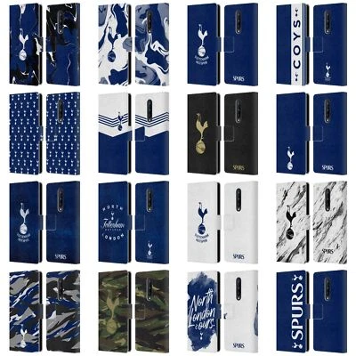 OFFICIAL TOTTENHAM HOTSPUR F.C. BADGE LEATHER BOOK CASE FOR ONEPLUS PHONES - Image 1 of 4