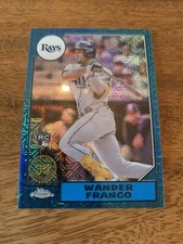 Wander Franco 2022 Series 2 1987 Silver Pack Chrome Refractor Blue #041/150 RC