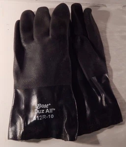 Lote 4 pr GUANTES 612R-10 DUZ-TODOS GUANTES RESISTENTES A QUÍMICOS TALLA 10 PVC CAMPO PETROLÍFERO - Imagen 1 de 8