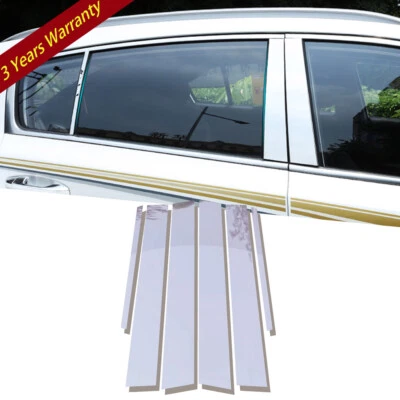 6 postes de pilar cromados para puerta de ventana aptos para Toyota Camry 2007-2011 Foto 1 de 4