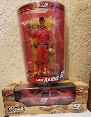 Figura de acción de carreras Kasey Kahne #9 y coche diecast Dodge Allstate 2008 Foto 1 de 4