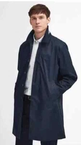 BARBOUR Men's Lorden Waterproof Trench Coat Jacket, Navy, Size XL MWB0835 - Picture 1 of 14