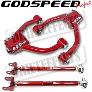 For 08-12 Honda Accord Godspeed Adjustable Front Upper + Rear Camber Arm Kit Set - Picture 1 of 2
