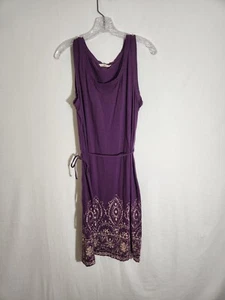 G.H. Bass & Co. Dress Womens Purple Casual Tie Womens Size XL Sleeveless  - Picture 1 of 12