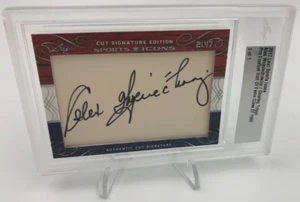 ALEX WOJCIECHOWICZ Charley Trippi DUAL AUTO Card 2017 Leaf Sport HOF RARE 1 of 1 - Picture 1 of 8
