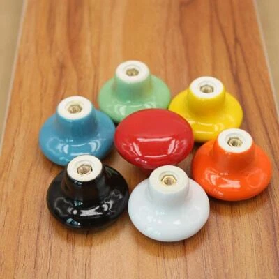 1-24Pcs 38mm Ceramic Door Knobs Drawer Cabinet Wardrobe Cupboard Pull Handle - Image 1 of 4