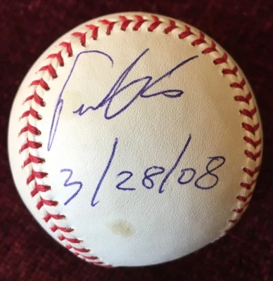 FAUSTO CARMONA “28/03/08” ÚLTIMO DÍA EN REFUGIO DE INVIERNO “ROBERTO HERNANDEZ” BÉISBOL Foto 1 de 4