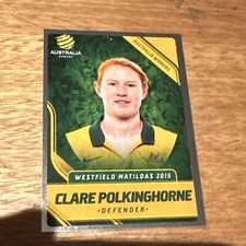 2015 TAP N PLAY CLARE POLKINGHORNE MATILDAS SILVER INSERT **WORLD CUP**