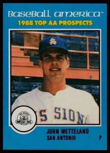 1988 Best Baseball America AA Top Prospects John Wetteland San Antonio Missions - Imagen 1 de 2