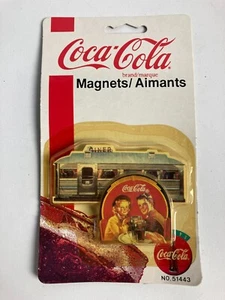 Coca Cola Promo Merchandise Soft Drink Fridge Magnet NOS 1997 Diner Classic - Picture 1 of 2