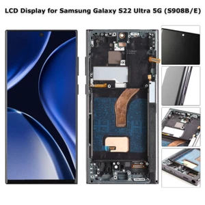 Repuesto Pantalla Táctil LCD Incell Para Samsung Galaxy S22 Ultra 5G SM-S908B/E - Imagen 1 de 8
