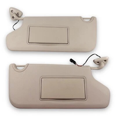 Комплект из пары солнцезащитных козырьков со стороны водителя и пассажира Dodge Journey 2009-2020 годов выпуска с серой подсветкой - Изображение 1 из 4