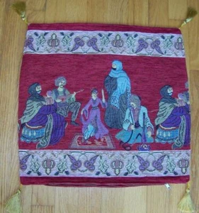 CLEARANCE Set of 10 17"x17" Turkish Burgundy Cotton Mix Pillow cover No Insert - Picture 1 of 1