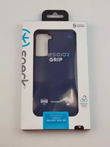 Speck Products Presidio2 Grip Samsung Galaxy S21+ 5G Case - Black/Storm Blue - Picture 1 of 2