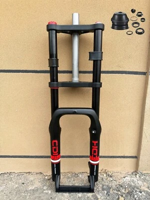 20*4" Fat Tire Bike Air Suspension Fork w/headset,9mm QR E-Bike/Snow Bike Forks - Image 1 of 4