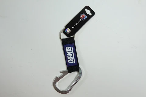 NFL New York Giants Carabineer Keychain, Blue, One Size Cover