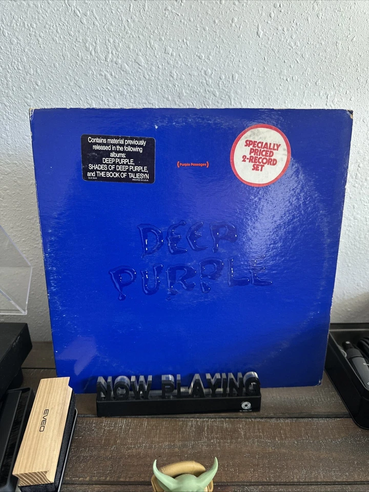 DEEP PURPLE - PURPLE PASSAGES *WHITE LABEL PROMO* 1972 - DOUBLE VINYL LP🔥 RARE! - Image 1 of 3
