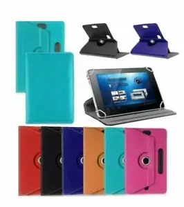 360° Folio Leather Case Cover Stand For Android Tablet PC 7" 8" 9" 10" 10.1" Hot - Picture 1 of 9