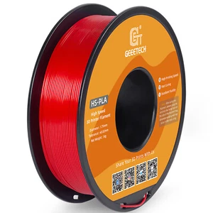 Geeetech HS-PLA Filament PLA Red 1.75mm 1kg For High Speed 3D Printer Thunder AU - Picture 1 of 8
