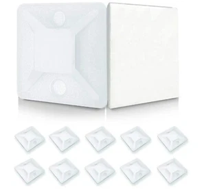 10 Stück Klebesockel für Kabelbinder Befestigungssockel Klebepads Kabelhalter - Bild 1 von 6