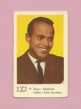 1963 Dutch Gum Card Star Bilder D #97 Harry Belafonte