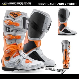 STIVALI CROSS ENDURO GAERNE SG 12 ORANGE GREY WHITE TAGLIA 43 - Imagen 1 de 1