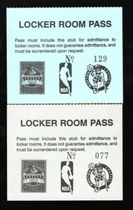 2 Vintage 1990's Boston Celtics Locker Room Passes NBA - Picture 1 of 1