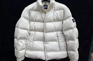 ¡Gran chaqueta de plumón HUGO BOSS talla 48 con capucha abotonable! - Imagen 1 de 6