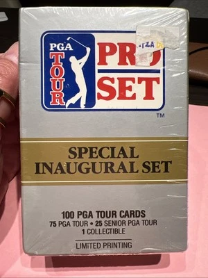 1990 PRO SET INAUGURAL PGA GOLF TOUR JUEGO DE TARJETAS COLECCIONABLES 100 TARJETAS SELLADO DE FÁBRICA Foto 1 de 3