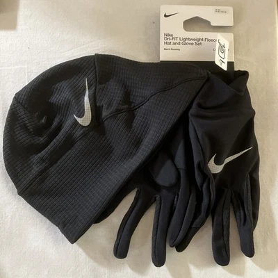Nuevo con etiquetas Conjunto de gorra y guantes de lana ligeros Nike Dri-Fit para hombre talla S/M Foto 1 de 4