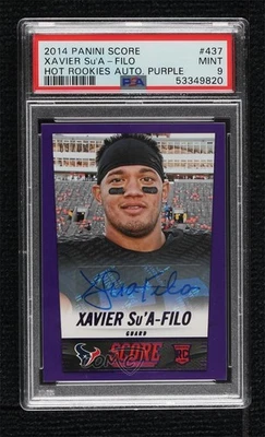 2014 Score Rookie Signatures Purple /5 Xavier Su'A-Filo #437 PSA 9 MINT Auto RC - Image 1 of 2